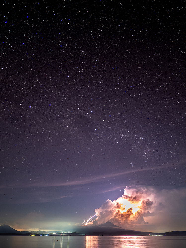 Starry sky in Bangka, North Sulawesi